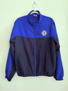 CHELSEA FC Licensed Academy Zip Front Jacket Soccer / Football Men's Size Large